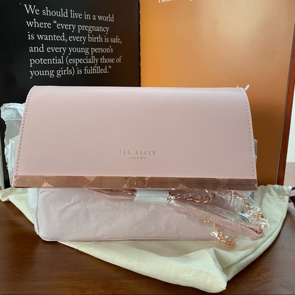 Ted Baker London Pink Leather Crossbody Bag - Picture 2 of 10